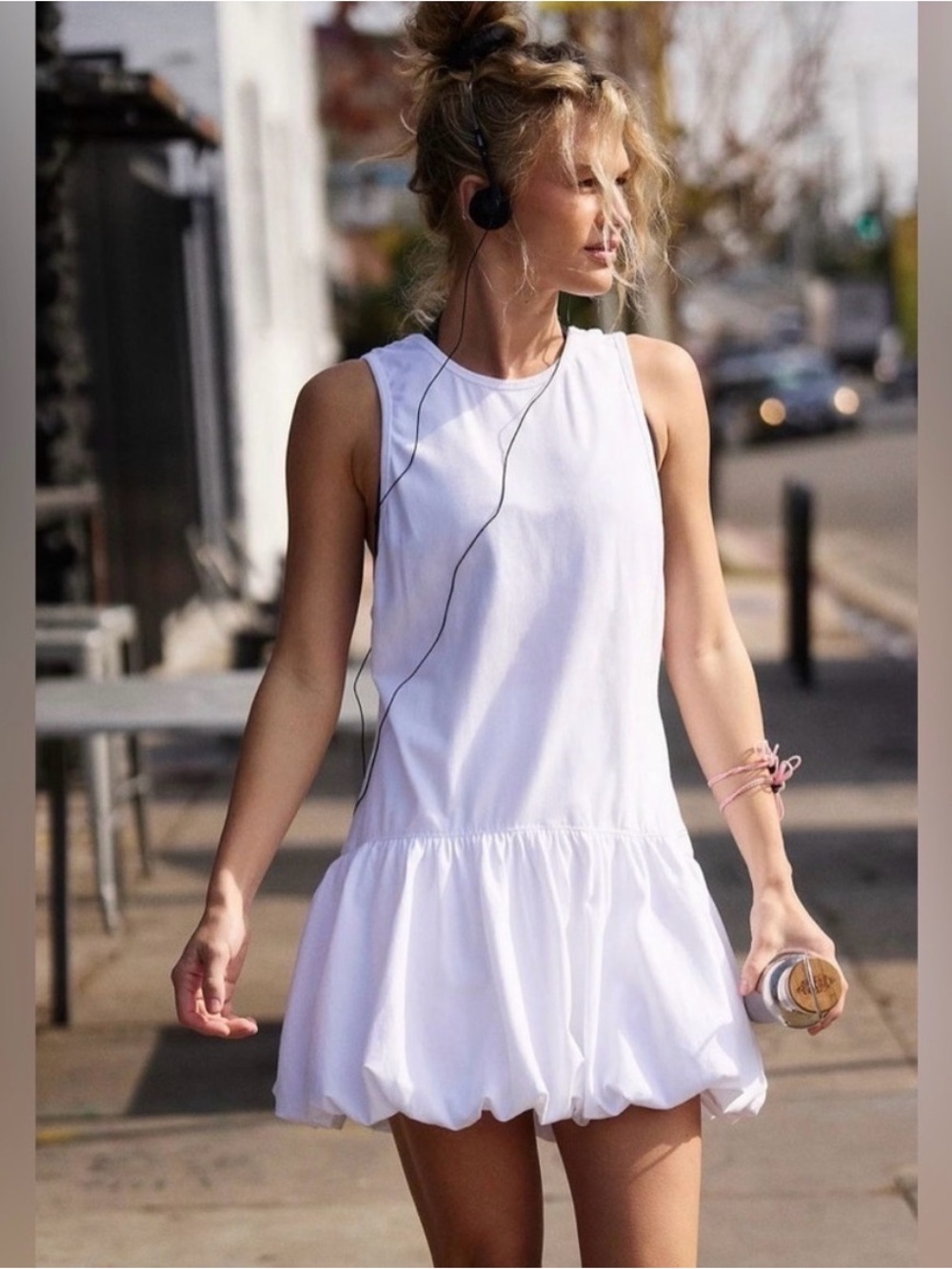 Free People Hot Shot Bubble Mini Dress Set